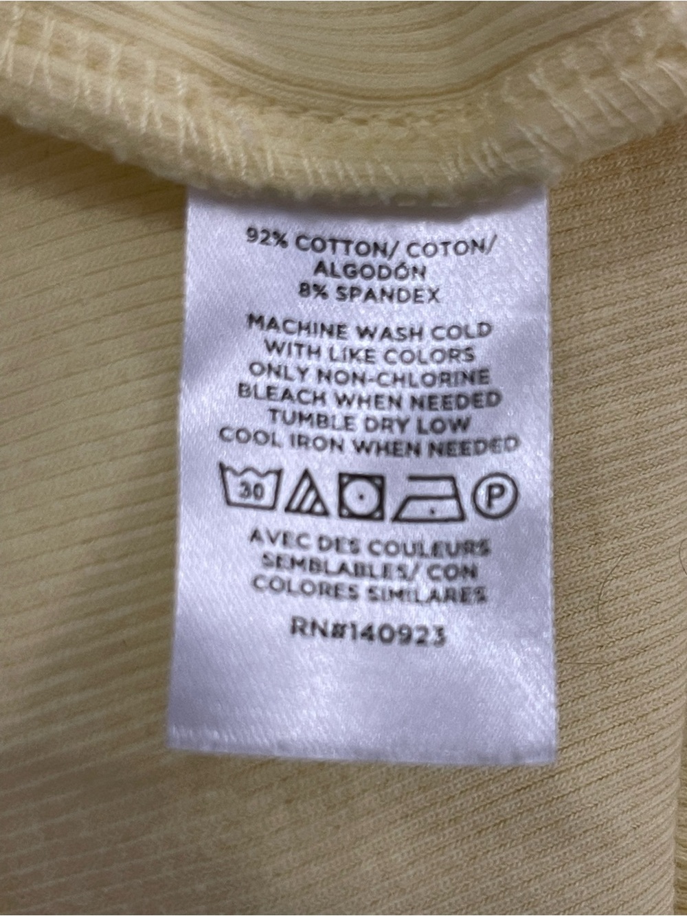 LOFT Pale Yellow Ribbed Tank - Picture 4 of 4